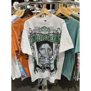 Phat Doc Vintage Y2K Michael Jackson Long Live The King Rap Style T-Shirt Sz XL